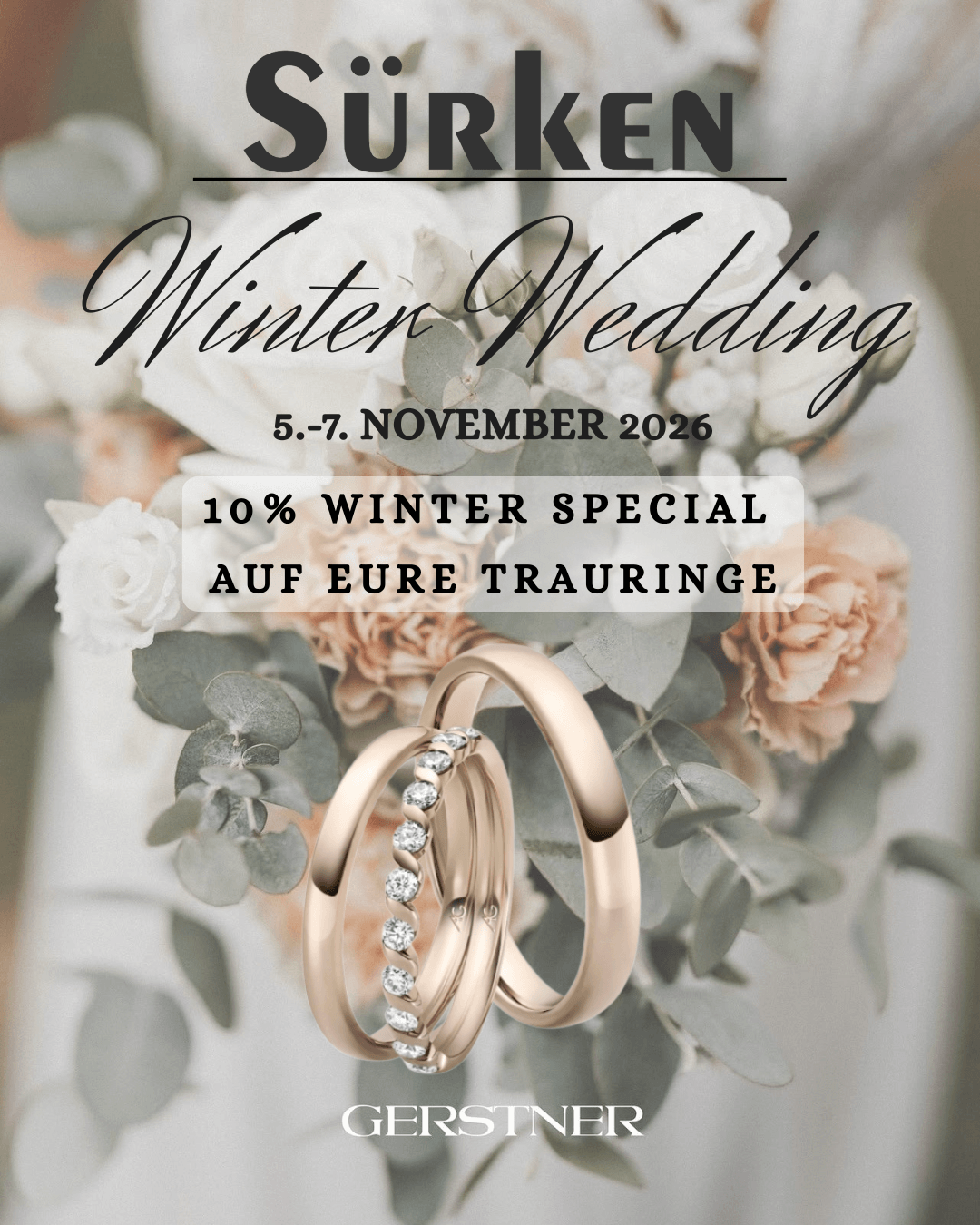 Winter Wedding – 10 % auf Ihre Trauringe!